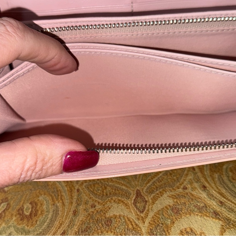 DIOR Patent Cannage Lady Dior Rendez-Vous Croisière Wallet on Chain Charm Pink - Picture 8 of 16